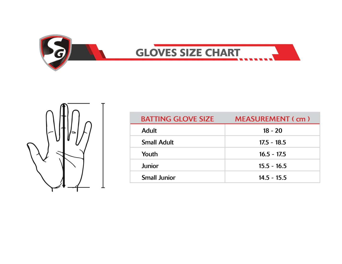 SG RP Lite Batting Gloves
