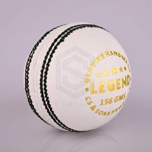 Cricfuse White Legend Grade Leather Cricket Ball