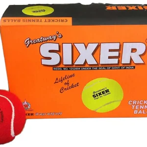 Sixer Red Heavy Tennis Cricket Ball
