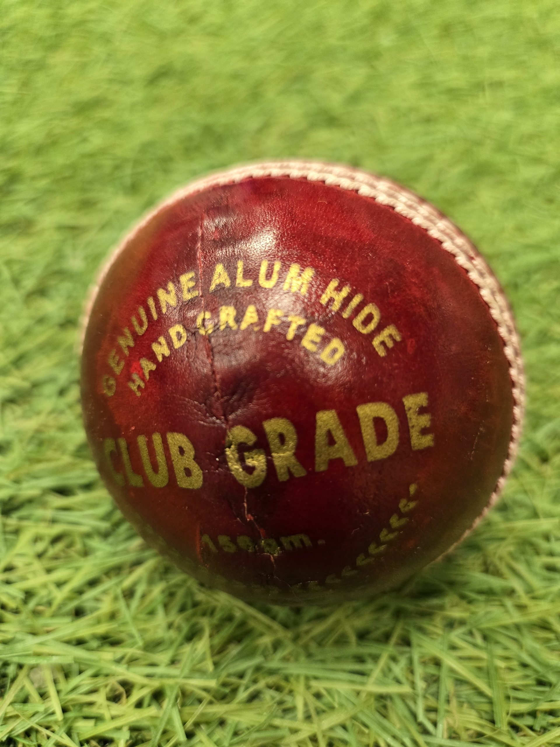 247 Club Grade Red Leather Cricket Ball