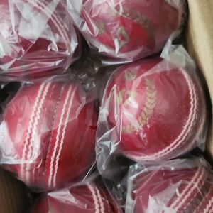 247 Club Grade Red Leather Cricket Ball