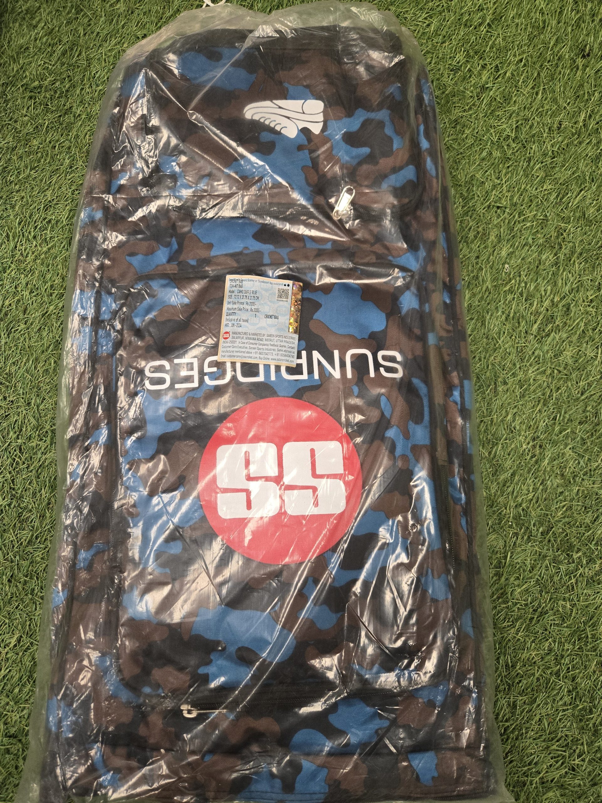 SS Camo Duffle Cricket Kit Bag