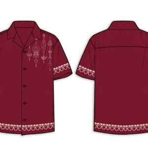 Luxury Ethnic Onam Elephant Print Sailor Shirt