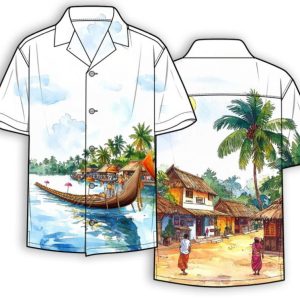 Luxury Ethnic Onam Kerala Naadu Sailor Shirt