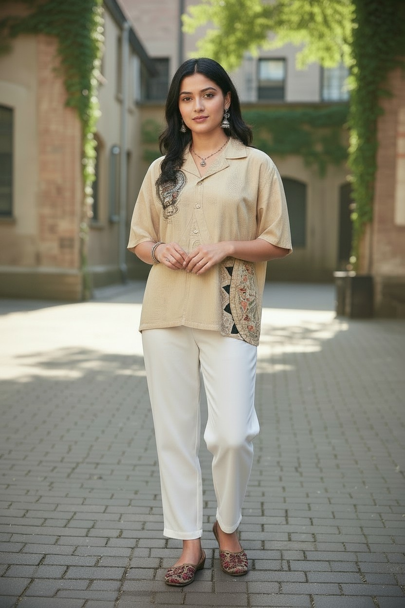 Luxury Ethnic Onam Kathakali Sailor Shirt
