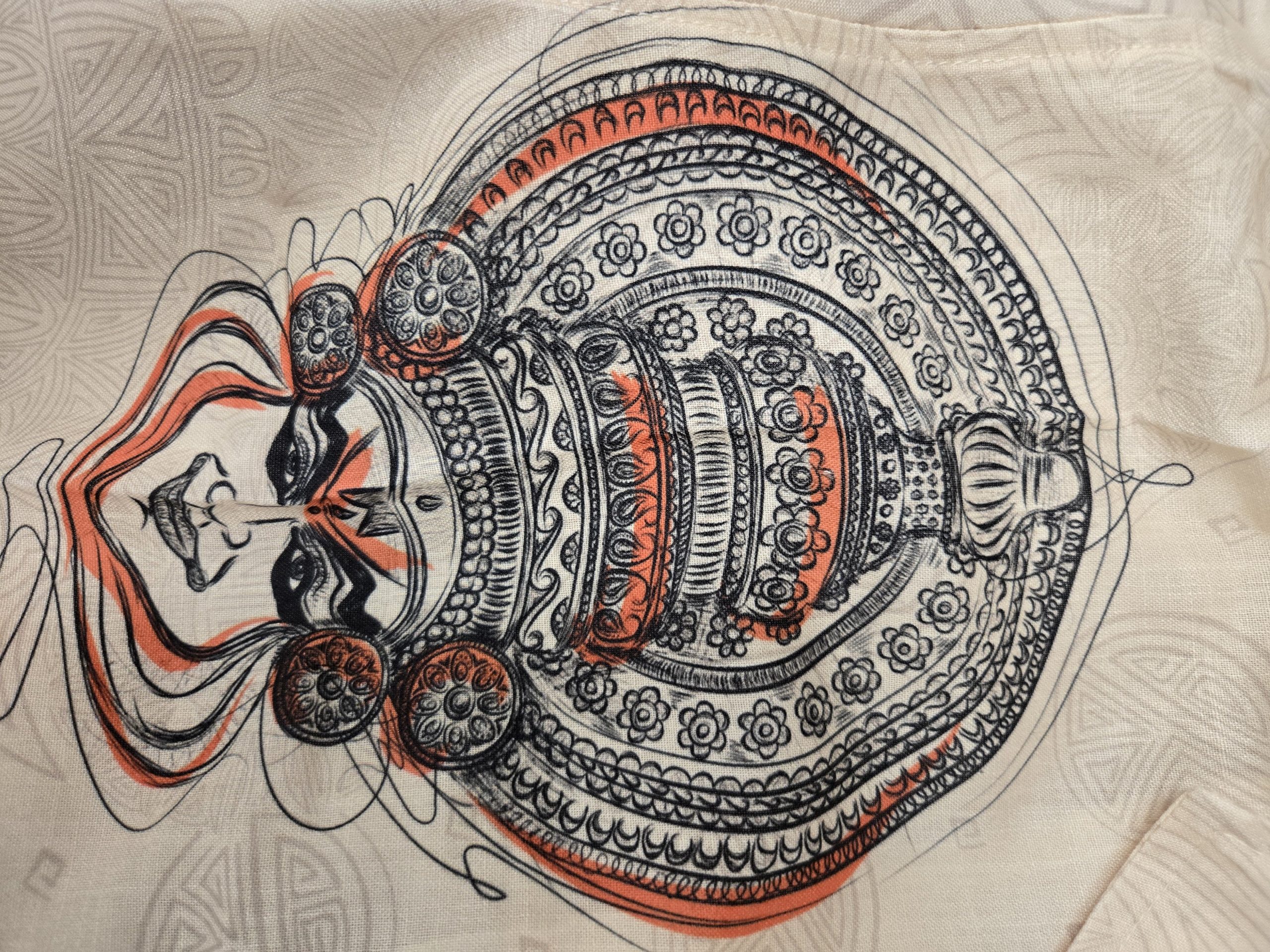 Luxury Ethnic Onam Kathakali Sailor Shirt