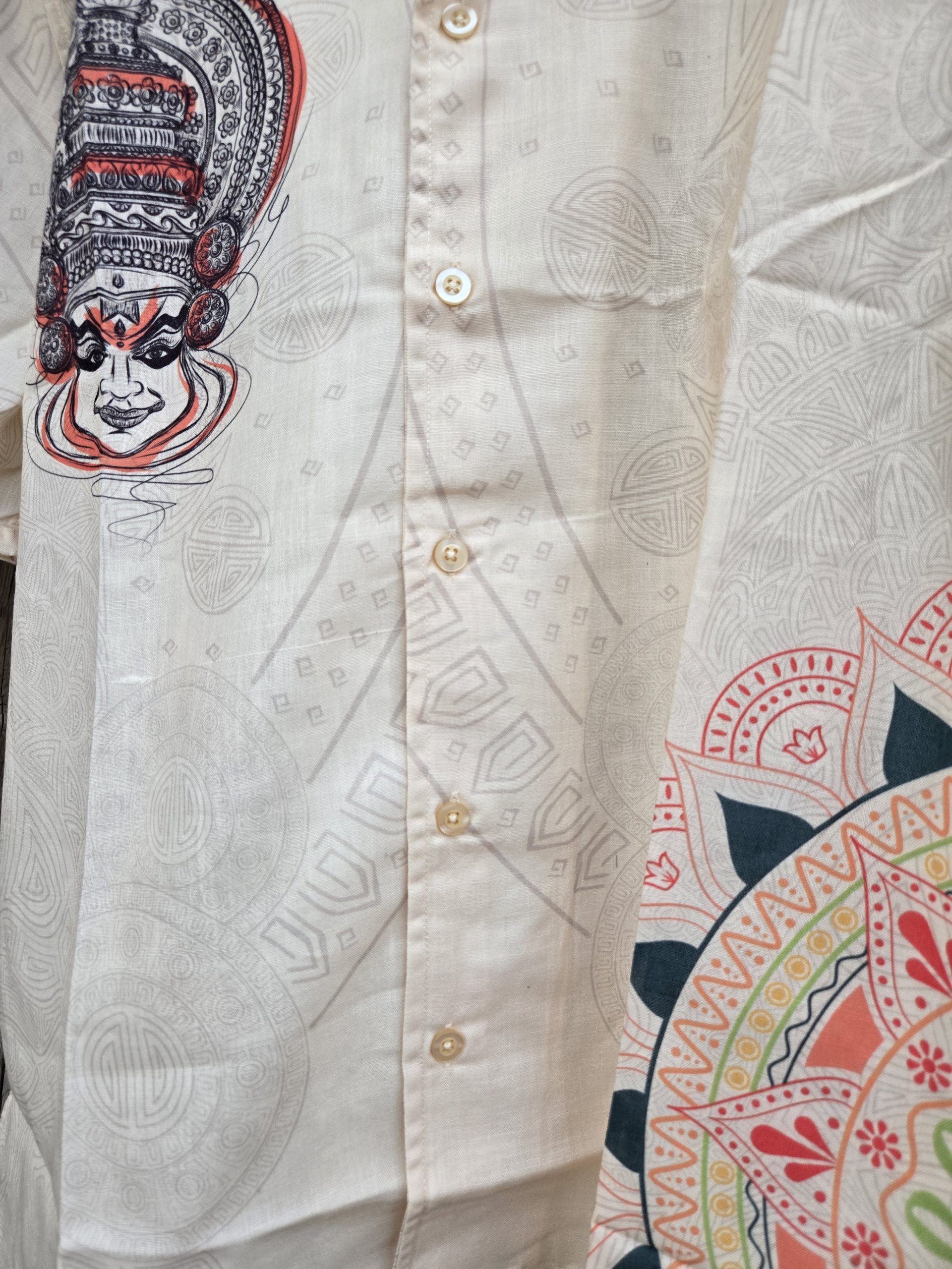 Luxury Ethnic Onam Kathakali Sailor Shirt